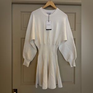 En Saison White Long Sleeve Dress NWT